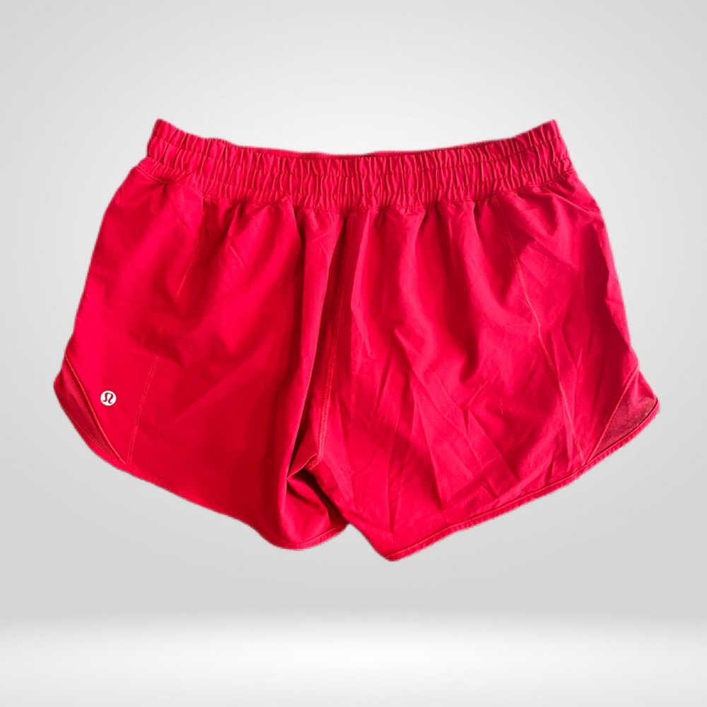 Lululemon Hotty Hot Low-Rise Lined Shorts Red